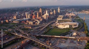 Aerial view of Cincinnati, Ohio