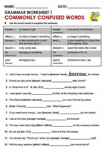 Common Mistakes in English