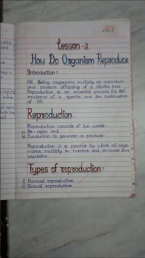 Biology Chapter 3 Class 10th How do organisms reproduce complete notes rapid revision examination