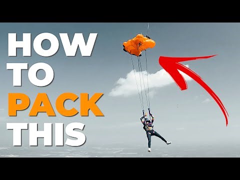 POV: How to pack a skydiving parachute | From start to finish 📝