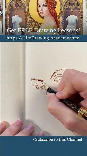 How to Sketch a Female Portrait with Wavy Hair Quick Art Exercise