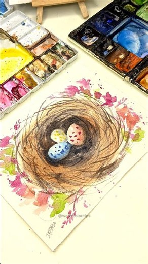 Watercolour Easter Painting Tutorial | Watercolor Tips #watercolor #painting #easter #art