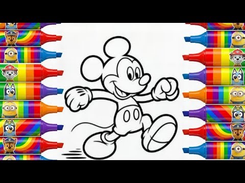 Learn Mickey Mouse Drawing Step By Step | Drawing For Kids
