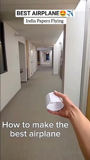 easy world's best paper plane🥰 , viral circular plane tutorial , tube paper airoplane #shorts #paper
