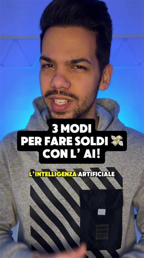 3 idee per sfruttare a tuo vantaggio l’intelligenza artificiale! 🔥 bisognerebbe approfondire ogni aspetto, sono solo delle idee, che però alcune persone stanno già sfruttando 😎 perché non potresti farlo anche tu?! 🚀 #ai #intelligenzaartificiale #ia #googlehacks #chatgpt