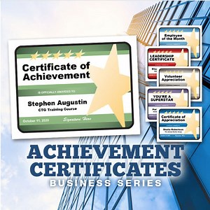 Certificates of Achievement — Editable Templates