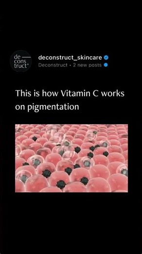 This is how Vitamin C works on pigmentation ✅ #vitaminc #skincare #shorts