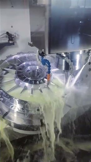 Precision 5-Axis machining of an Aerospace Engine Casing. #5axis #cncmachining #cnc