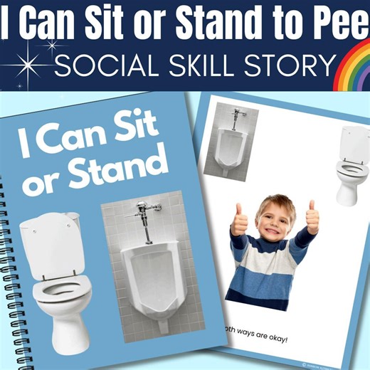 Editable Toilet Training Social Story: Sitting or Standing (PDF Download) - Etsy UK
