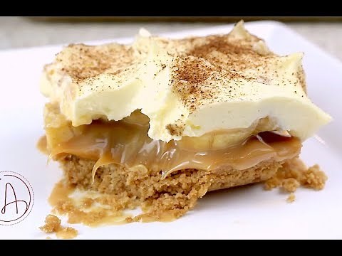 TORTA BANOFFEE (BANANA COM DOCE DE LEITE) NA TRAVESSA - SUPER FÁCIL E DELICIOSA - Isamara Amâncio