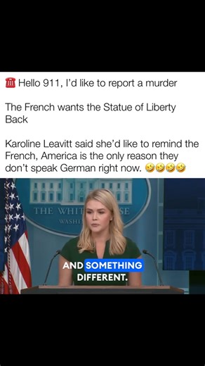 1.3M views · 10K reactions | Lmao Karoline Leavitt is an absolute firecracker and I’m here for it! France helped us win the Revolutionary War, and we’ve paid them back TWICE. WWI and WWII… be thankful! | The Typical Liberal | Facebook