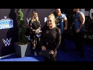 Natalya WWE 20th Anniversary Celebration Event Blue Carpet