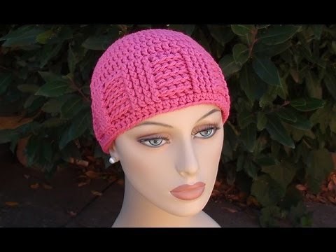 Basketweave Vertical Stripe Chemo Cap Tutorial | Easy Level | Crochet for Cancer