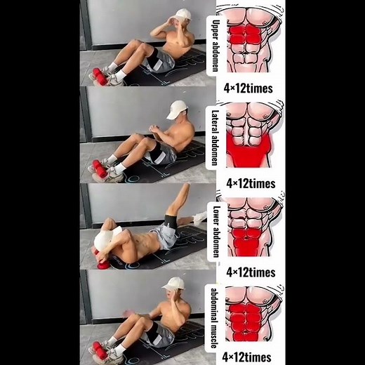 3 EXERCICES POUR DES ABDOS EN BÉTON 💪 | Haut, Bas, Obliques ciblés !