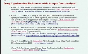 多药联用效应计算软件CompuSyn Video教程 by Ting Chao Chou-玻璃上的月夜-药物相互作用-哔哩哔哩视频