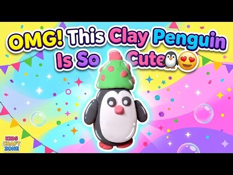 OMG! This Clay Penguin Is So Cute! 🐧😍