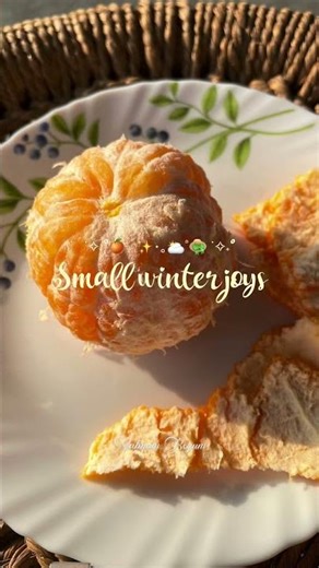 When winter tastes like oranges 🍊 👒 | #winter #orange #winterambience #shortsvideo