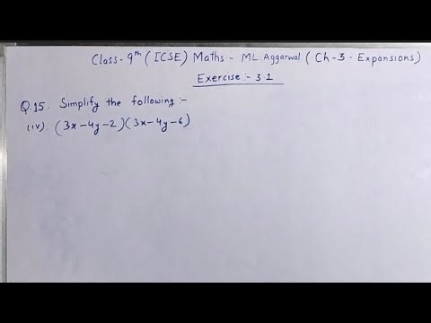 Ch- 3 Expansions ex.3.1 Q.15 #class 9th Maths ICSE ML AGGARWAL Solutions #exercise 3.1 Q.15solution.