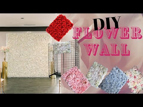 DIY Flower Wall Using Flower Panels | Made EASY!!| With LIGHTS| 2020