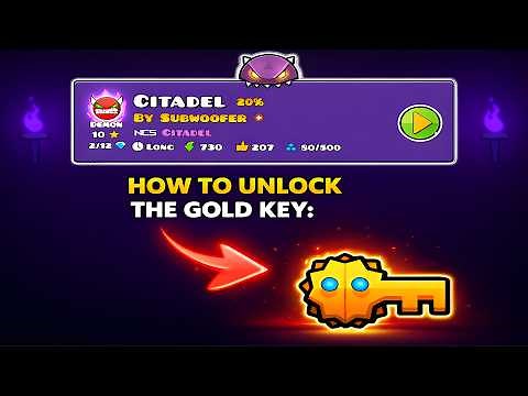 The REAL way to unlock the GOLD KEY in Geometry Dash 2.207!