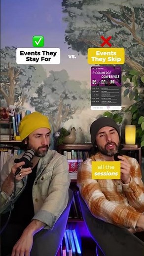 There are 2 types of events: Events they stay for vs events they skip 🥱\r\n\r\n #Shorts