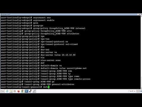 ASA RA VPN through CLI