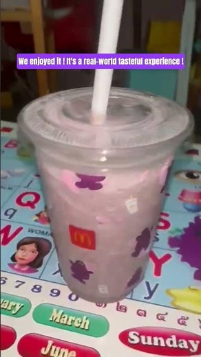 FINALLY trying the Grimace Shake after 3 years. 😁🙌