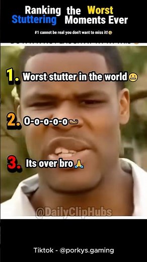 Ranking the worst stutters ever😂 #funny #stuttering #ranking
