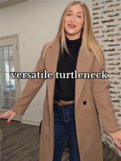 Oversized turtleneck sweater #turtleneck #sweater #workoutfit #outfitideas #trenchcoat