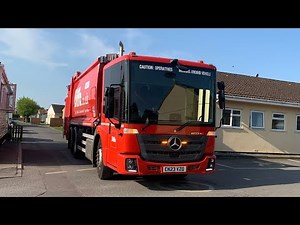 Brand New 23 Plate! Mercedes Econic Biffa Refuse Truck On Mixed Waste, VZO