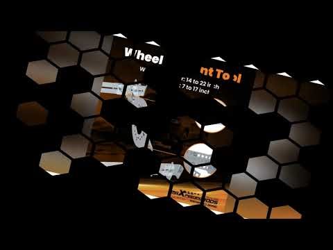 2X Wheel Alignment Tool Kit for Multiple Hub Patterns Powder Coated Steel Black