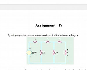 Assignment IV By using repeated source transformations, find t... | Filo