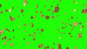 Falling Gold Coins Dollar Symbol Looped Stock Footage Video (100% Royalty-free) 1063188478 | Shutterstock