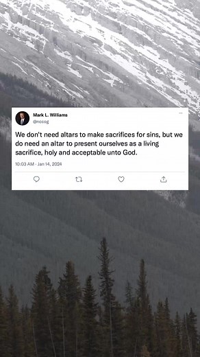 2.8K views · 41 reactions | We don't need altars to make sacrifices for sins, but we do need an altar to present ourselves as a living sacrifice, holy and acceptable unto God. #altar #sacrifice #holy | North Cleveland Church of God | Facebook