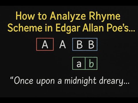 How to Analyze Rhyme Scheme in Edgar Allan Poes The Raven | Step-by-Step