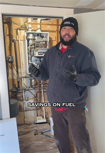 Old block boiler? 🏠 You could be losing 10–15% of your heat (and your money). Go tankless with D. Rohde Home Services and save! 🔥 #plumbing #plumber #hvac #hotwater #shower