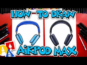 How To Draw AirPod Max Headphones - Videos For Kids