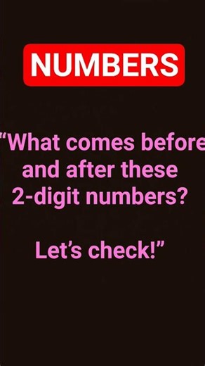 Before & After 2-Digit Numbers | Maths for Kids#EytSmartlearners#BeforeAfter#MathsForKids