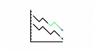 Download Line Chart Icon in Line Style of nice animated for your videos, easy to use with Transparent Background for free