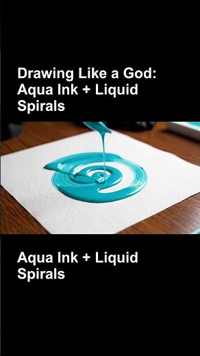 Drawing Like a God: Aqua Ink + Liquid Spirals
