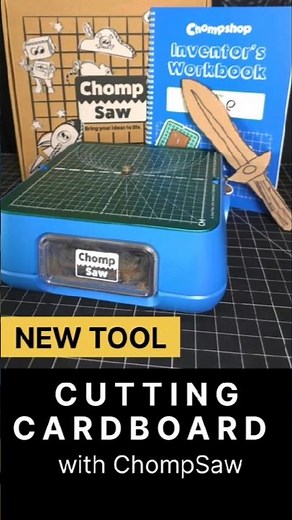 Safe cardboard cutting! First ChompSaw test