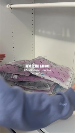 the final colour coming in all five pieces - COAST🌊 stay tuned though, the tee’s and longlines are coming in other colours👀 launching Feb 3rd / code KY💜 #dfyne #dfynehaul #dfyneathlete