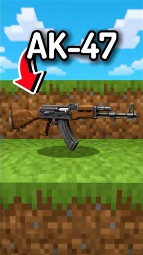 Minecraft but with SUPER REALISTIC weapons! 😱 #minecraft #minecraftshorts #shorts