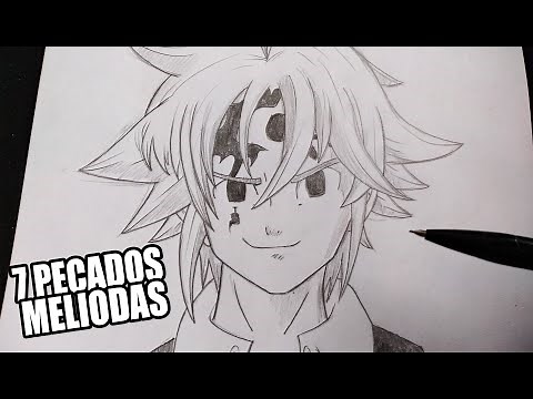 Cómo dibujar a Meliodas *PASO A PASO*| Los 7 Pecados Capitales | Nanatsu no Taizai