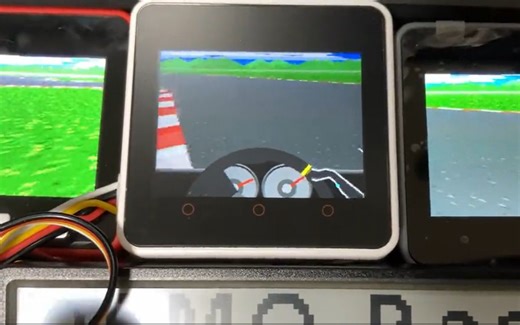 用户项目|M5Paper+Core系列主机模拟赛车游戏！