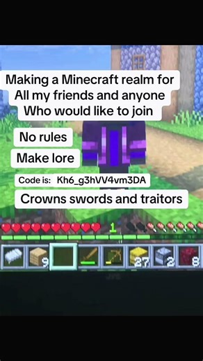 Join Minecraft realm