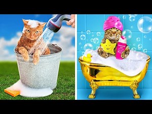RICH vs BROKE PET OWNER || COOL GADGETS & SMART HACKS FOR YOUR PETS