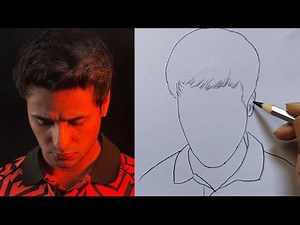 How to Draw Abhishek Sharma Easy / SRH Abhishek Sharma Drawing