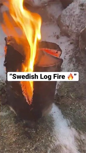 🔥 Swedish Log Fire – smart campingbrasa! 🌲