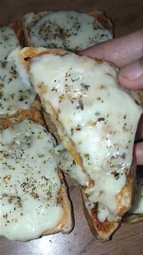 Easy Cheesy Bread Pizza Recipe 🍕 | Instant Recipe | #food #pizza #recipe #shortsviral